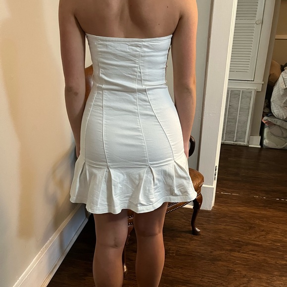 Urban outfitters white denim dress - Picture 2 of 2